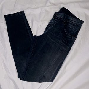 Dark Wash Distressed COH Citizens of Humanity Edge Slouchy Slimleg 28